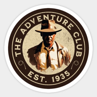 The Adventure Club - Est. 1935 - Camping, Hiking, Adventure Sticker